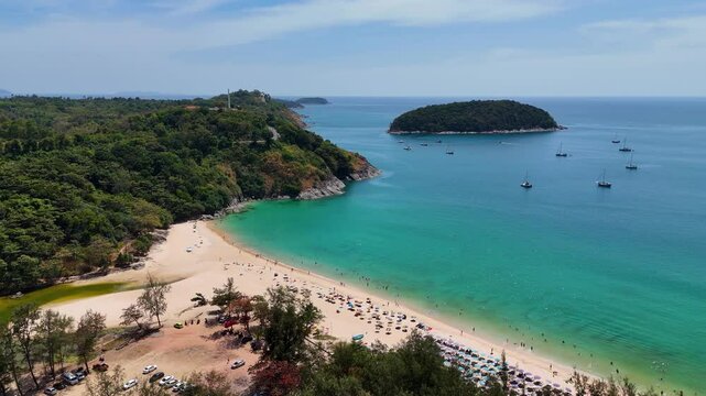 Aerial View of Nai Harn Beach