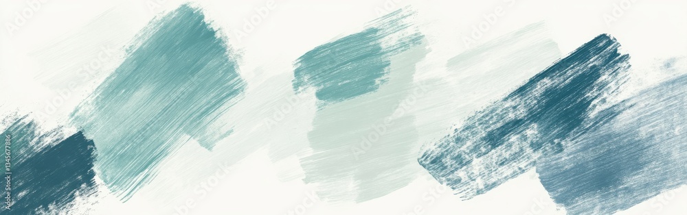 Poster Bold pencil strokes create an abstract composition filled with vibrant shades against a simple white background