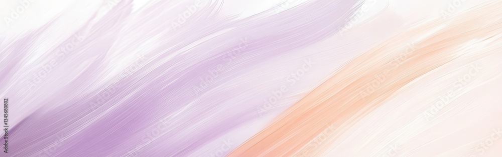 Poster soft pastel peach and lavender strokes blend seamlessly creating a calming abstract background in se