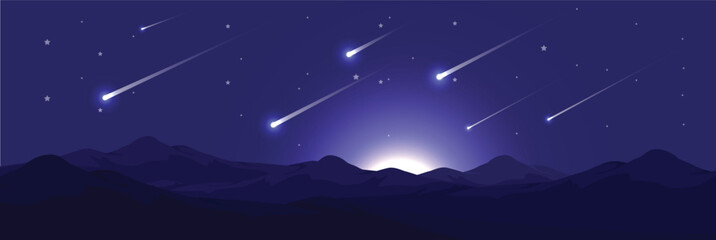 Cute and nice design of Meteor interior objects vector design