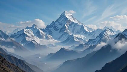 Himalayan Mountains Nepal Everest