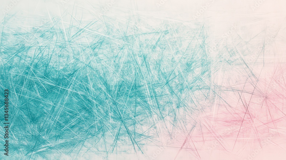 Poster elegant gradient of muted teal created with delicate pencil strokes showcases artistic flair and sub