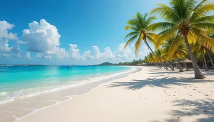 Papier peint photo  Isla Mujeres Mexico Beach Palms  © Outside Studio