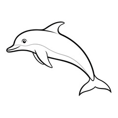 Whale silhouette Vector Design.