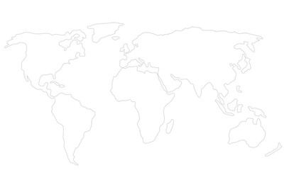 world map_line