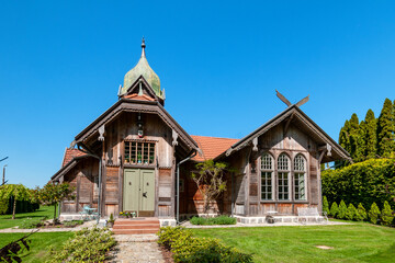 Fototapeta premium Kaiser Wilhelm Station in Gumniska Małe, Warmian-Masurian Voivodeship, Poland