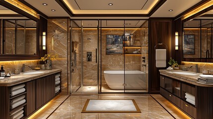 Naklejka premium Luxury Bathroom Interior Design