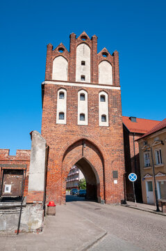 The Stone Gate in Pasłęk, Warmian-Masurian Voivodeship, Poland