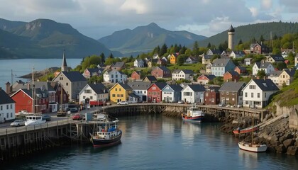 Maritime Canada Fishing Village