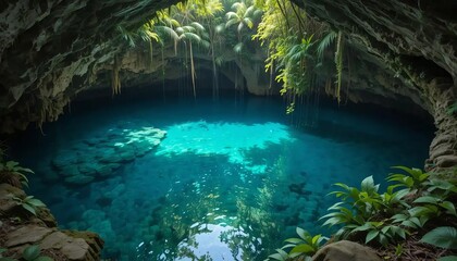 Mexican Cenote Yucatan Peninsula