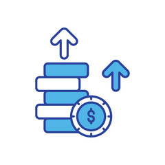 Profit  icon isolated on a white background. Vector illustration.