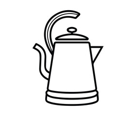 Fototapeta premium teapot isolated on white background