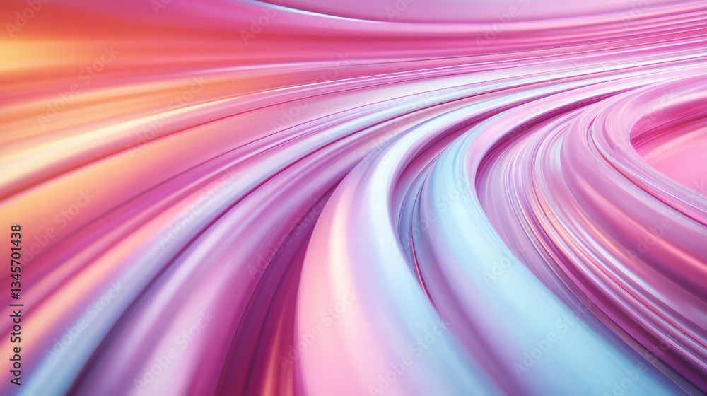 Poster train high speed motion blur abstract composition of blurred lights and colors, representing the hyp