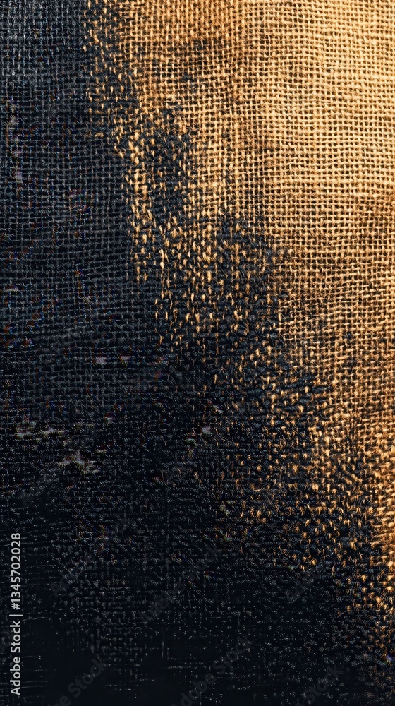 Aufkleber gradient burlap texture showcasing a blend of earthy tones and rich patterns for textile design or d