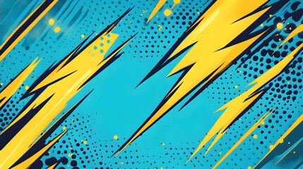 Comic book-style cartoon