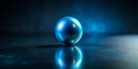 Moody Blue Pearl Close-Up: Low Light Gem Photography