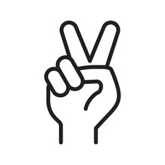 Victory icon vector image. Suitable for mobile apps, web apps and print media.