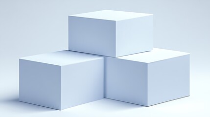 Fototapeta premium Minimalist Cubes for Studio Setup, Product Display.