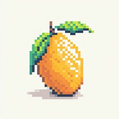 Fototapeta premium Fruits Pixel 8 bit - Manggo