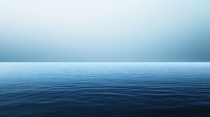 Fototapeta premium Tranquil Ocean Serenity: A Minimalist Seascape