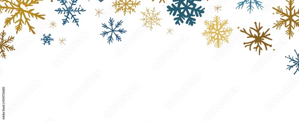 Poster a snowflake is shown in the middle of a white background. a simple vector illustration of snowflakes