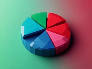 Obraz premium 3D Pie Chart