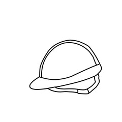 Safety Construction Helmet Outline