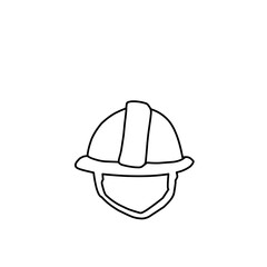Safety Construction Helmet Outline