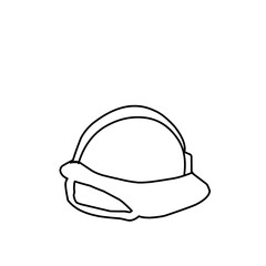 Safety Construction Helmet Outline