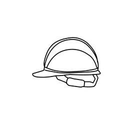 Safety Construction Helmet Outline