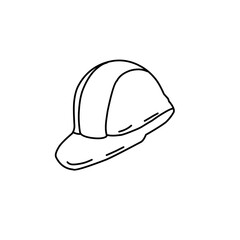 Safety Construction Helmet Outline