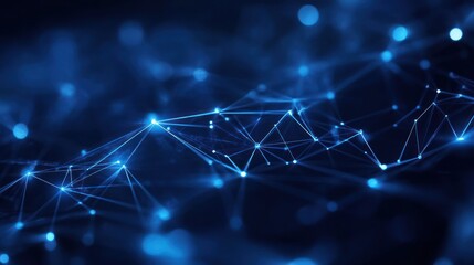 Abstract network connection, digital technology, dark background, possible use in presentations