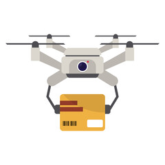 Drone Delivery Illustration