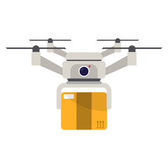 Drone Delivery Illustration