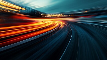 Night Race: Speed, Lights, and Motion Blur