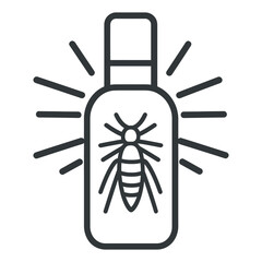 Insect Spray Bottle Illustration
