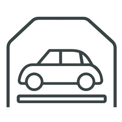 Car in underground garage