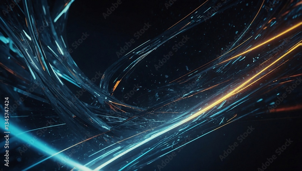 Poster abstract digital background with futuristic elements, shaping a sleek and technological design