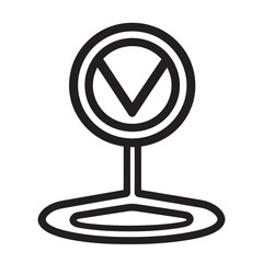 Circular signpost graphic