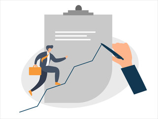 Expert Guidance for Growing Startup, vector illustration for web, presentation slides, print, etc