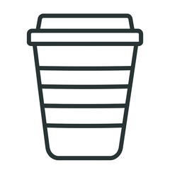 Disposable coffee cup illustration