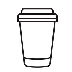 Disposable coffee cup graphic