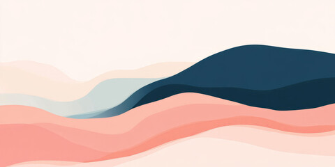 A minimalist, colorful abstract background featuring elegant gradients that transition smoothly from coral pink to deep blue. The simplicity and smoothness create a modern, clean aesthetic, perfect