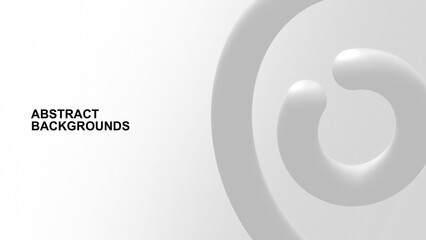 Simple modern white grey abstract background