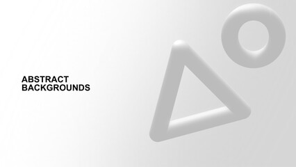 Simple modern white grey abstract background