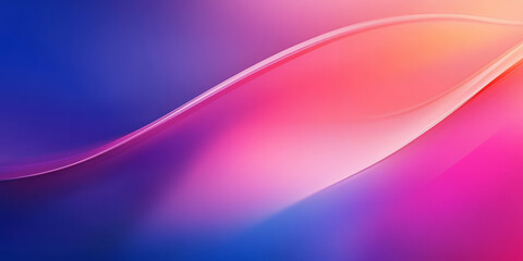 A mesmerizing, colorful abstract background with smoothly curved, liquid glass textures. The reflective, flowing surfaces in deep sapphire, radiant fuchsia, and shimmering copper create a futuristic,