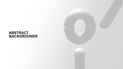 Simple modern abstract white background