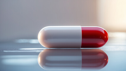 pills on white background