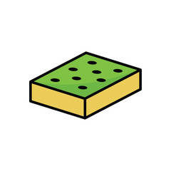 sponge icon vector design template simple and clean