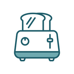 toaster icon vector design temp\late simple and clean